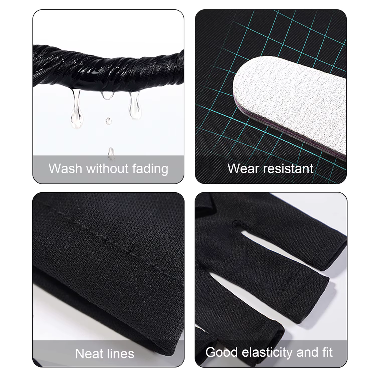 Gants anti-UV pour nail art