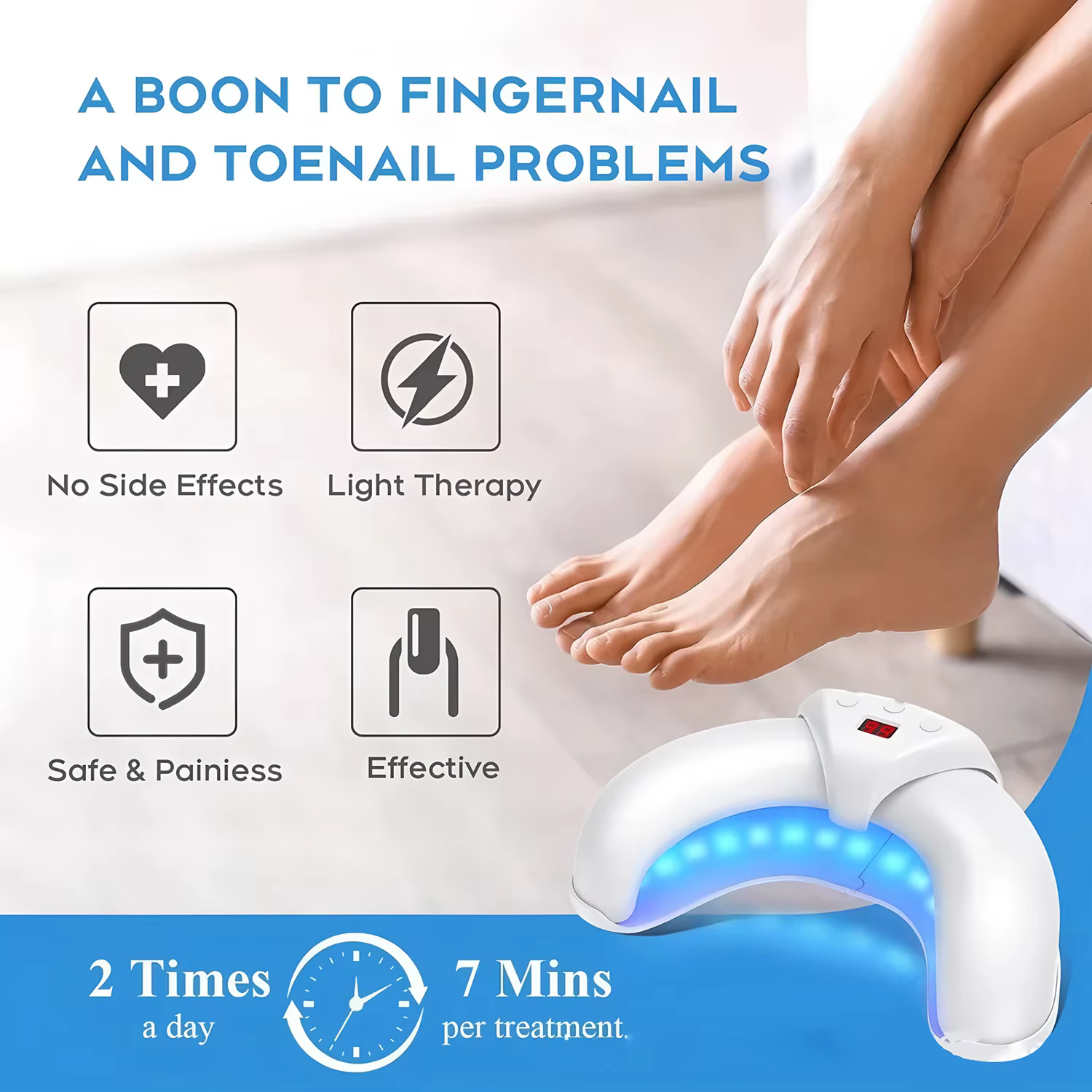 Dispositif Laser fongique pour réparation des ongles des pieds