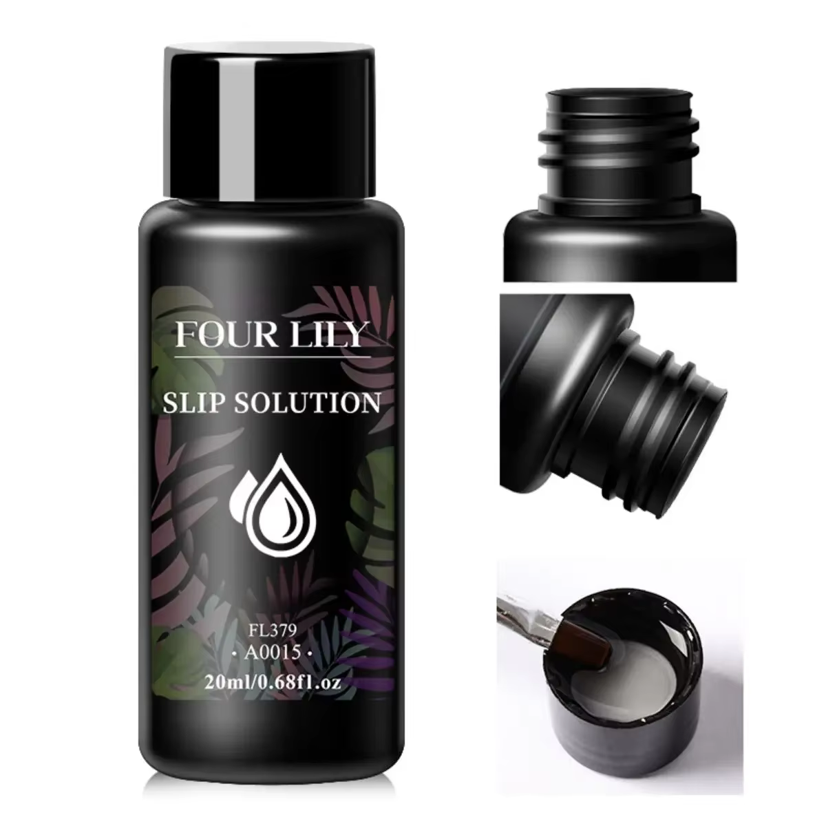 Solution antidérapante liquide pour ongles en acrylique