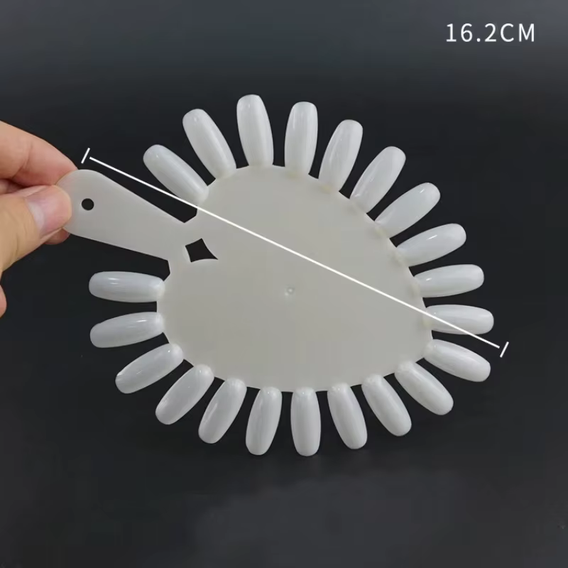 210 conseils d'ongles ABS en forme de coeur clair et naturel faux ongles affichage carte de couleur | pour la pratique