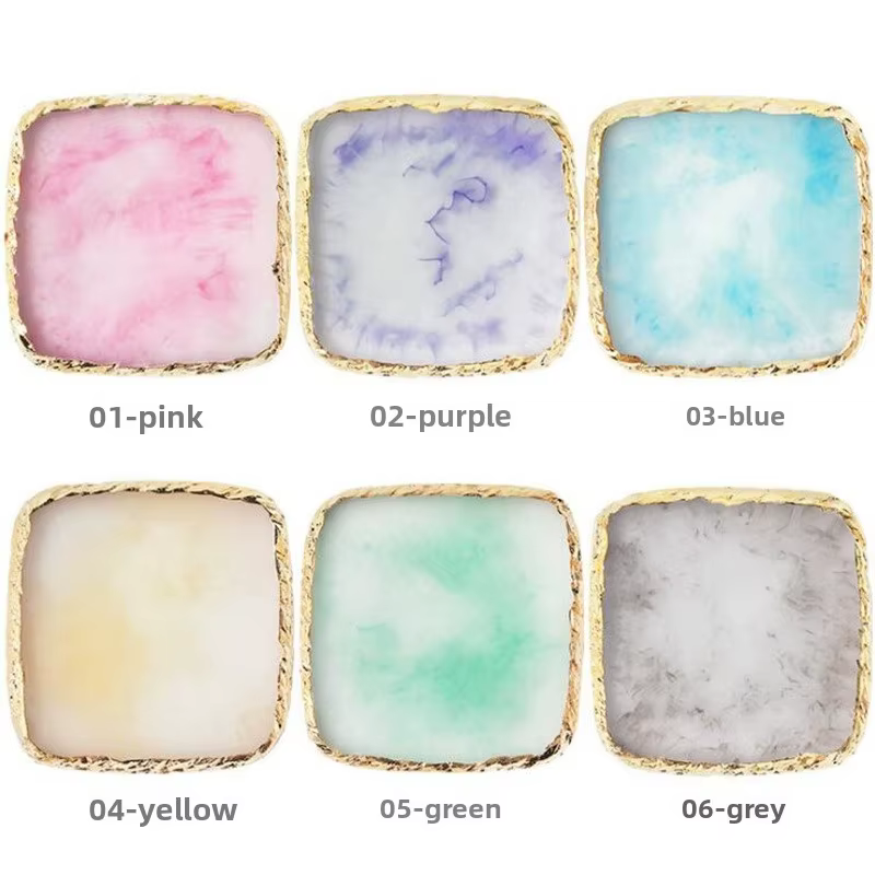 Palette de mélange de couleurs pour nail art en résine
