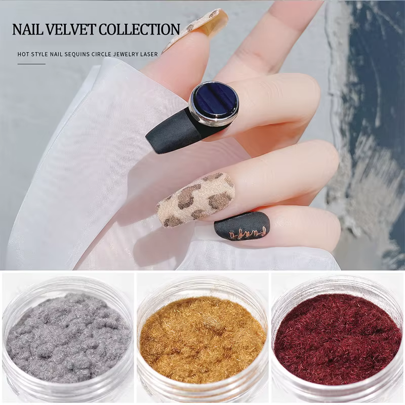 Vernis à ongles en velours à paillettes