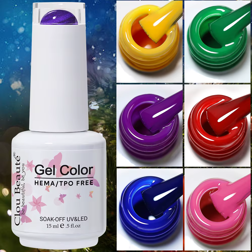 Clou Beaute 15ml HEMA TPO gratuit Gel Vernis à ongles