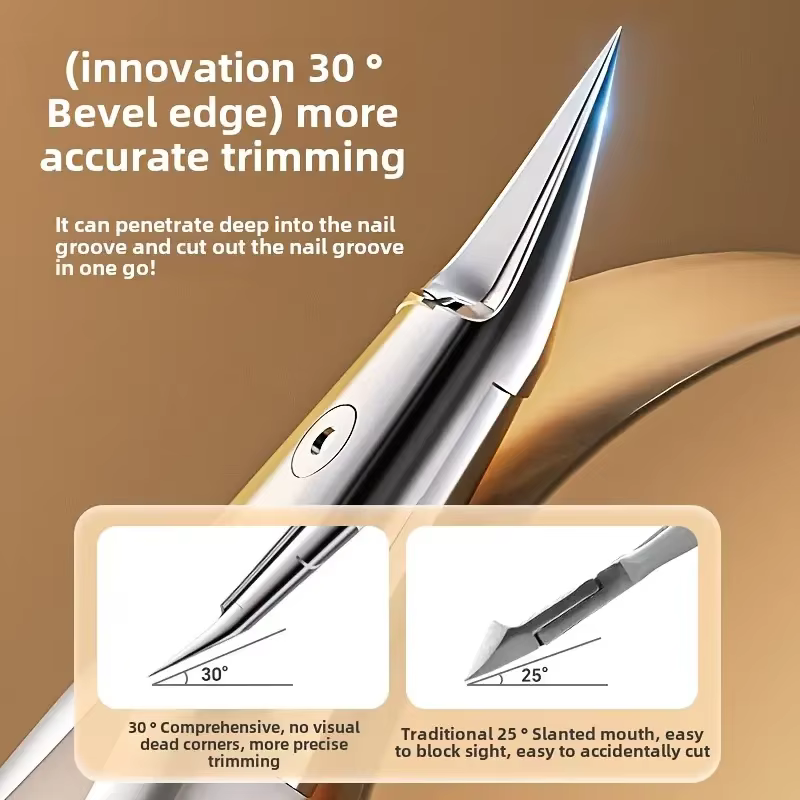 Coupe-ongles coupe-ongles pour ongles épais pour personnes âgées avec lame diagonale courbe pour ongles incarnés orteils sans effort