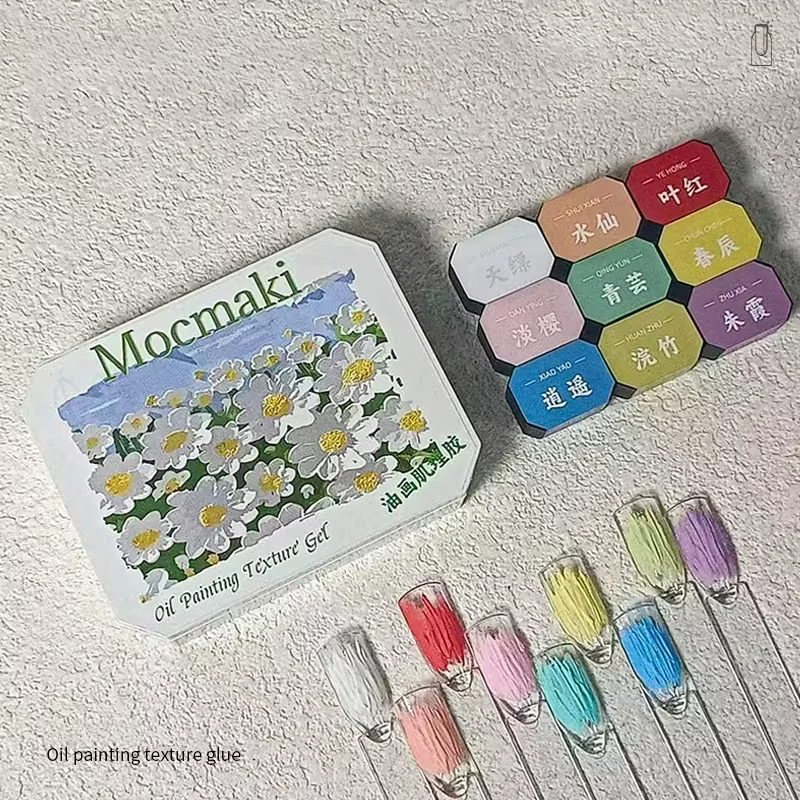 Nouvelle crème pour ongles Gel dessin Gel pâte 3D huile peinture Texture Sculpture vernis gaufrage Nail Art Gel manucure décorations