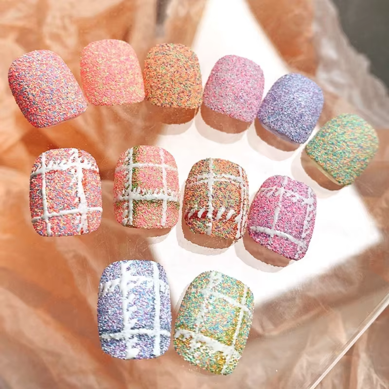 Poudre pour Nail Art en tissu de laine