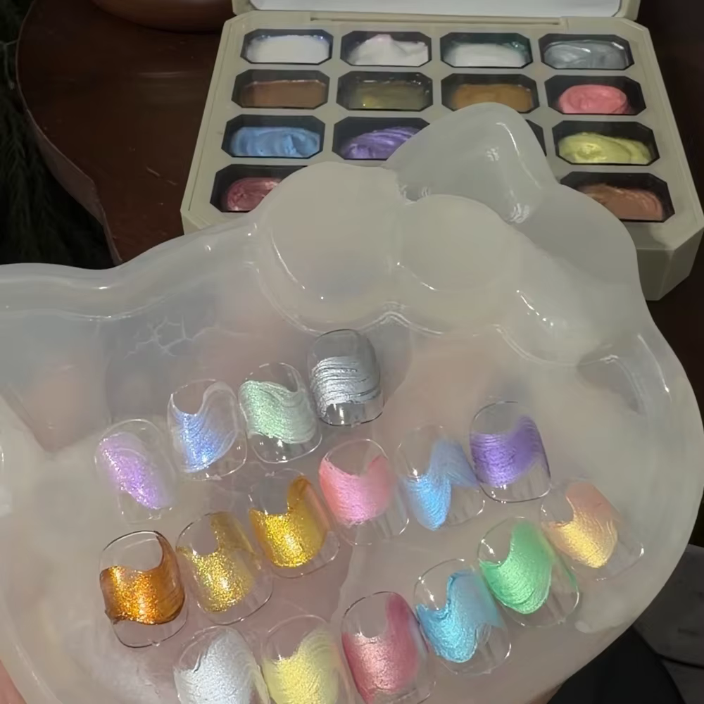 Gel à ongles satiné en relief 16 couleurs