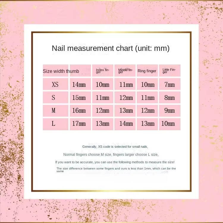 Faux ongles portables faits à la main