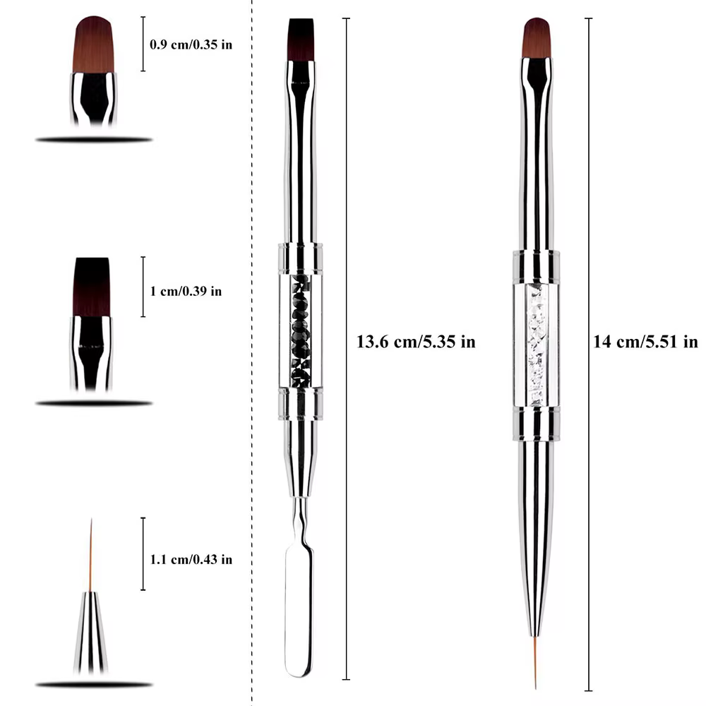 Brosse à ongles dure à double extrémité