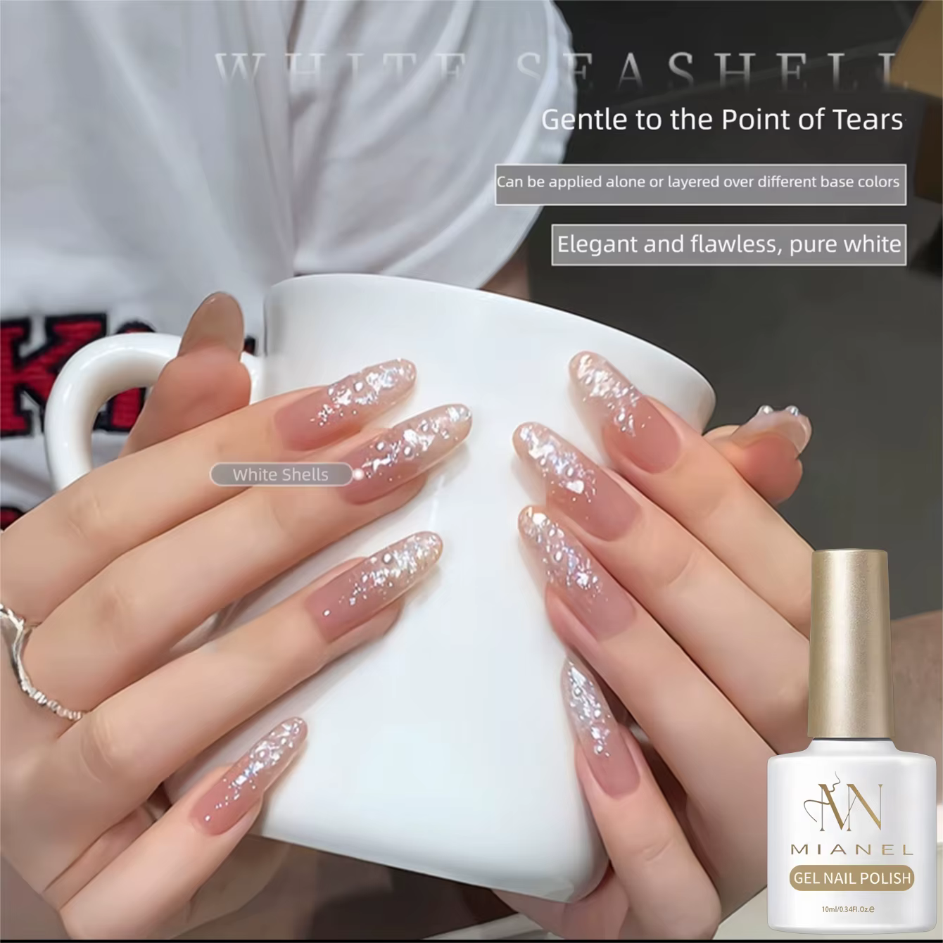 MN 10ML Beach Essentials Summer Nails Super Flash Glitter Whitening Popular Color Dreamy Fairy Broken Diamond Gel Nail Polish
