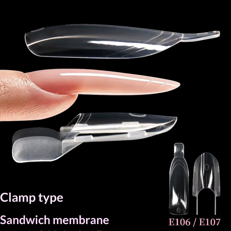 1 Boîte de gabarits à ongles double pour extension rapide
