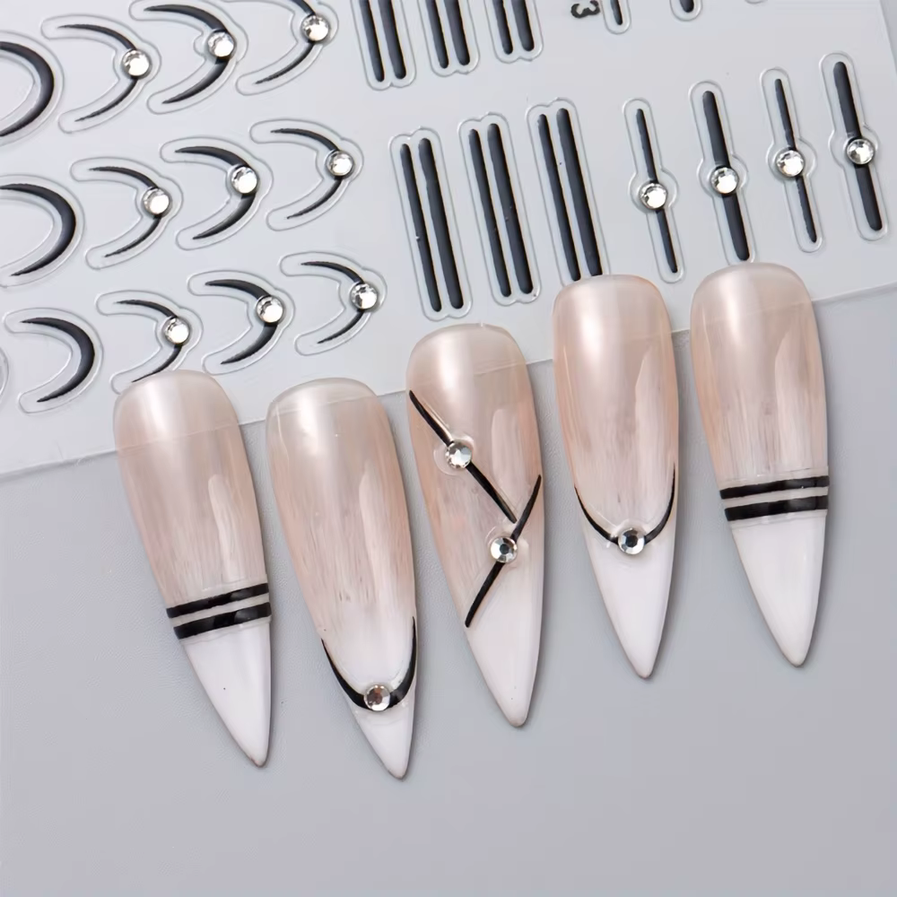 Autocollants pour ongles auto-adhésifs
