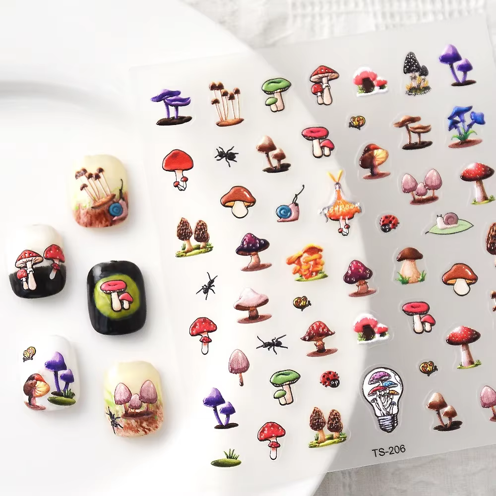 Autocollant 3D auto-adhésif pour Nail Art