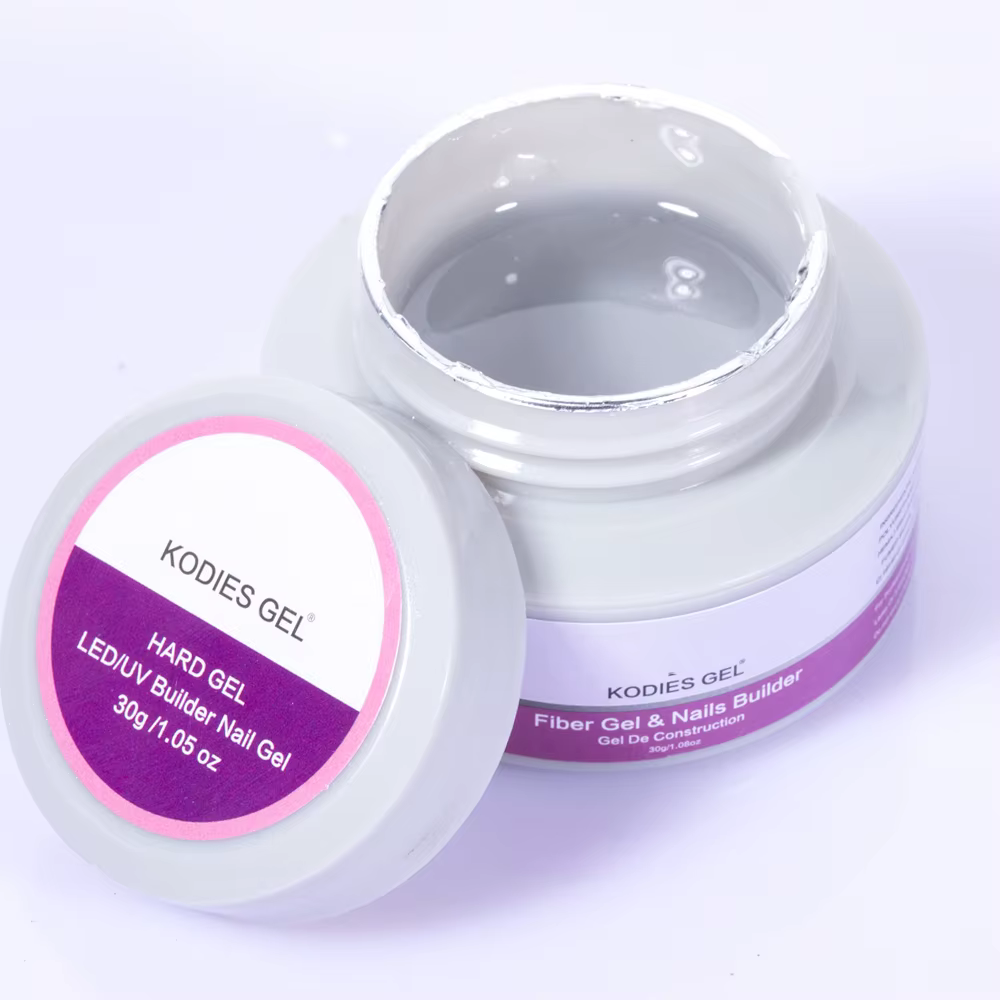 KODIES GEL 30g Gel de fibres pour réparation des ongles cassés UV constructeur de Gel en fibre de verre colle d'extension d'art d'ongle clair fourniture de manucure française