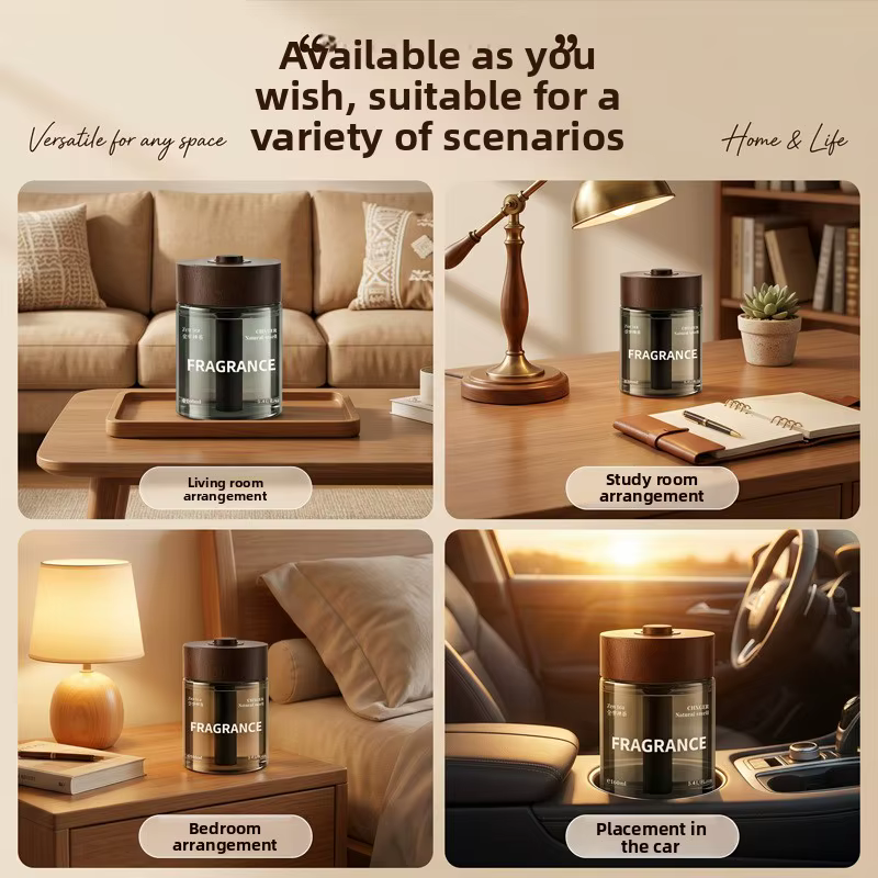Aromathérapie automobile avec sensation avancée, parfum longue durée, baume solide pour usage domestique, élimination des odeurs et désodorisation