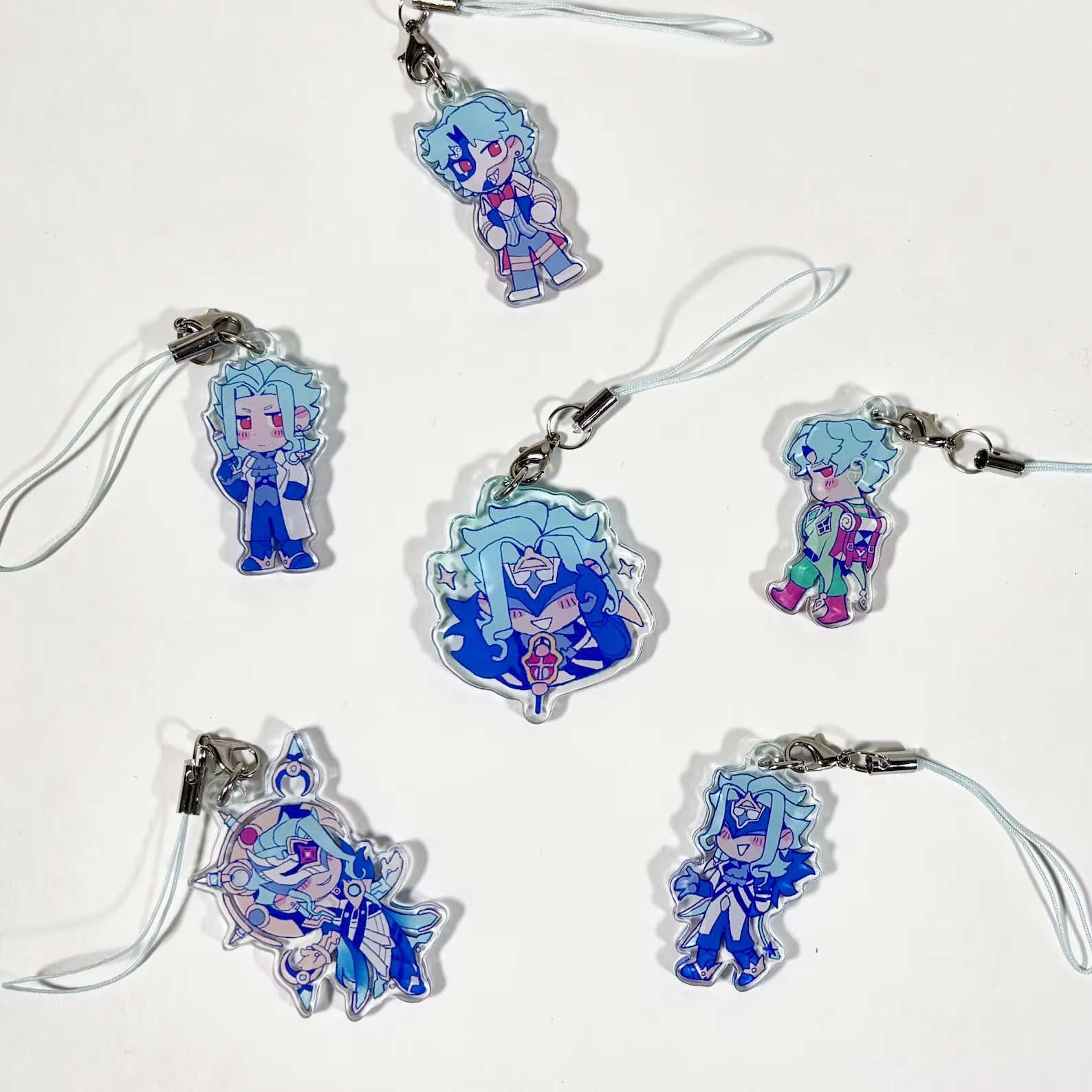 Porte-clés Dottore Genshin Impact Gacha, accessoire au design unique, idée cadeau parfaite, durable et élégant, idéal pour un usage quotidien