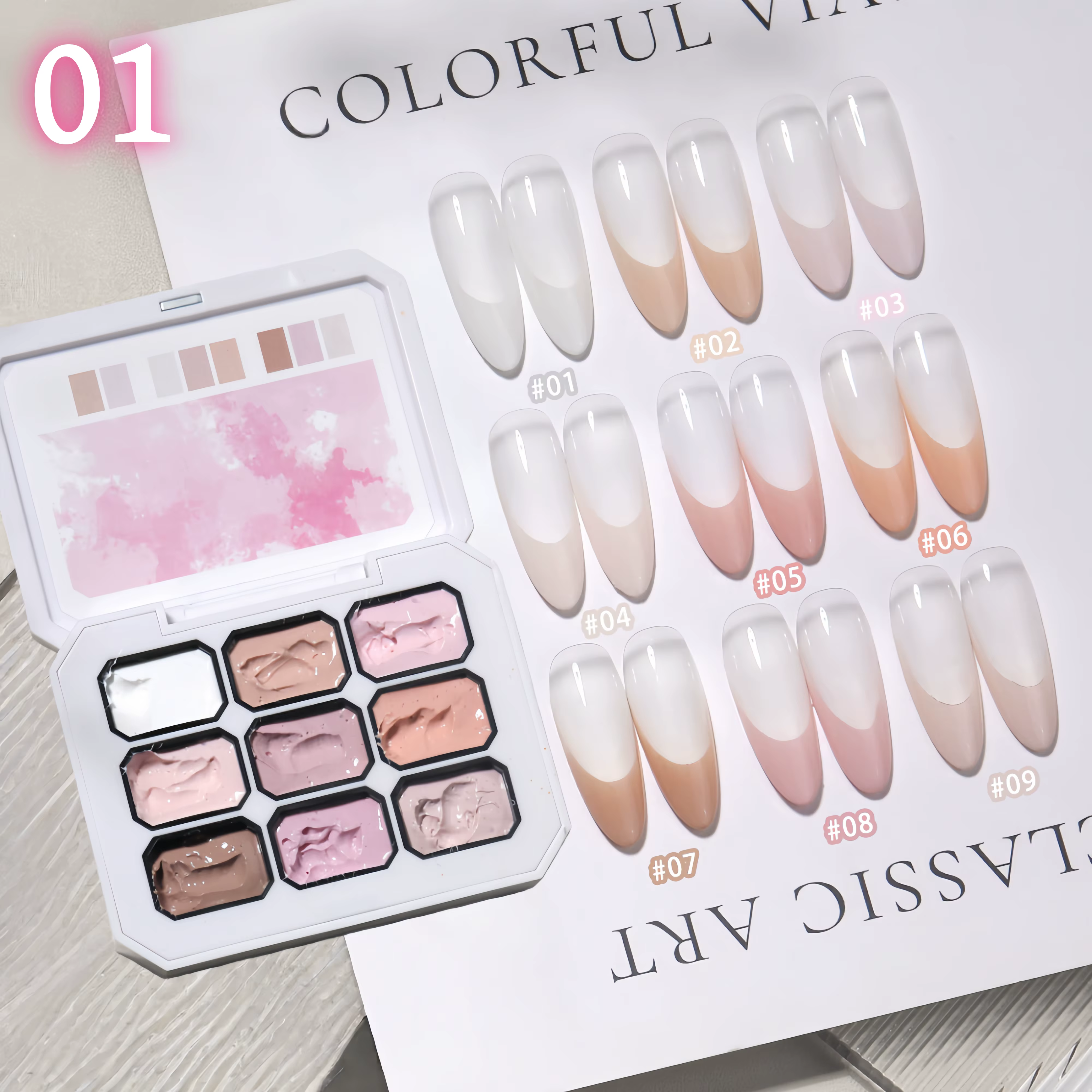 Vernis à ongles solide 9 couleurs