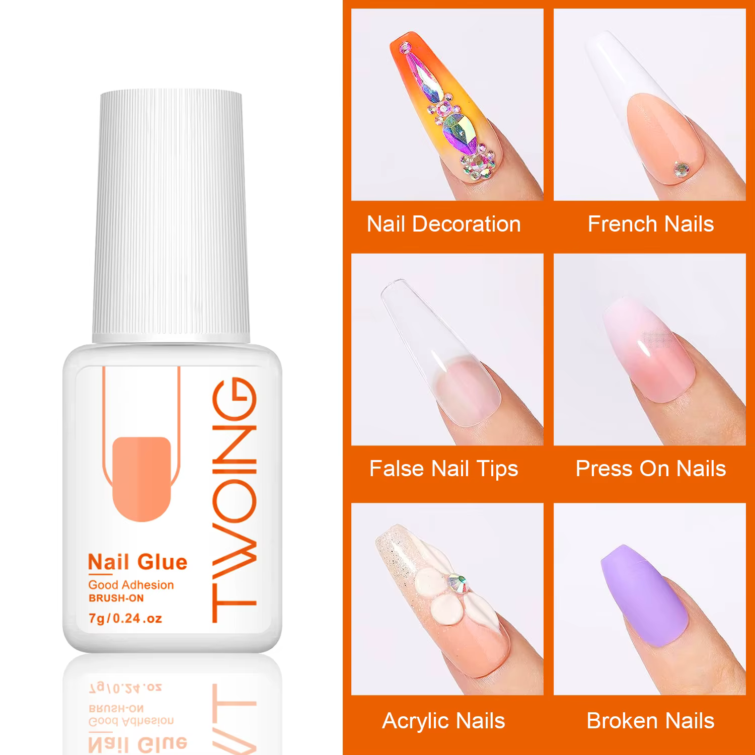 Colle à Ongles Super Bain pour Faux Ongles
