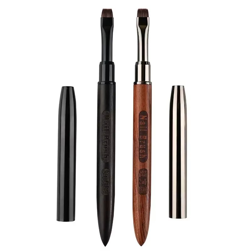 Nouveau cheveux courts ongles Art brosse photothérapie acrylique UV Gel Extension constructeur revêtement peinture stylo bricolage manucure accessoires outil