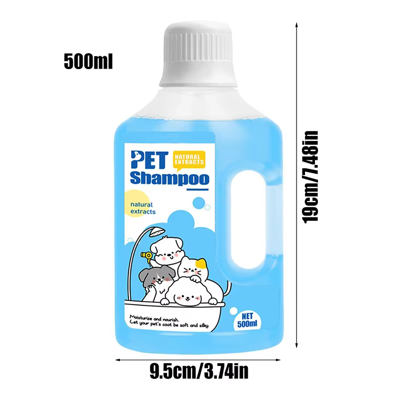 Shampoing de bain pour animaux de compagnie, 500ml, pour chats et chiens, soins et nettoyage, désodorisant doux et lisse, Anti-démangeaison, parfum longue durée