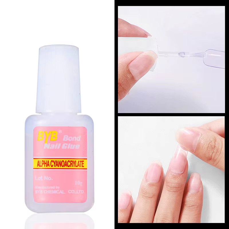 Colle à ongles 10g avec pinceau applicateur pour faux ongles