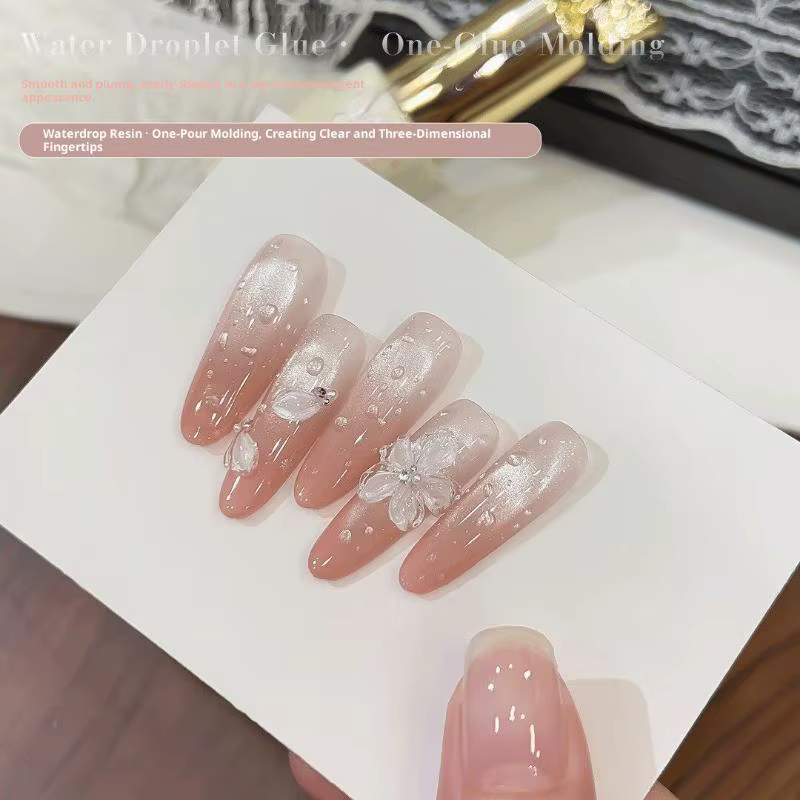 Nouveau Gel Nail Art 3D Haute Transparence Effet Goutte d'Eau