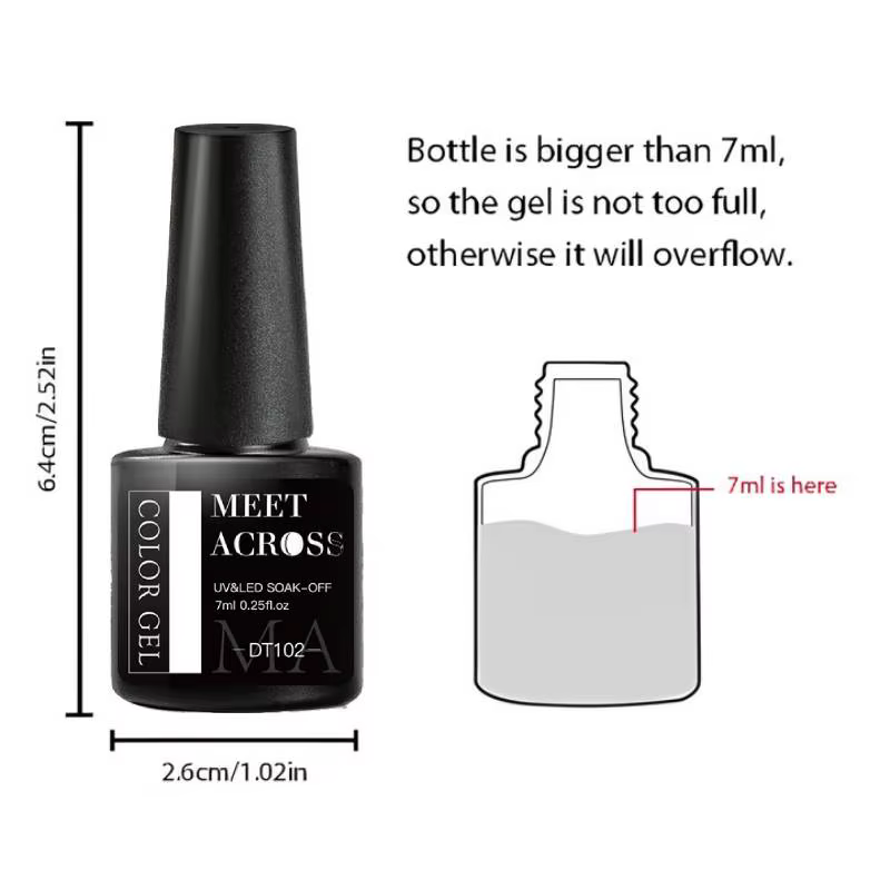 MEET ACROSS Vernis à ongles gel beige crème 7 ml