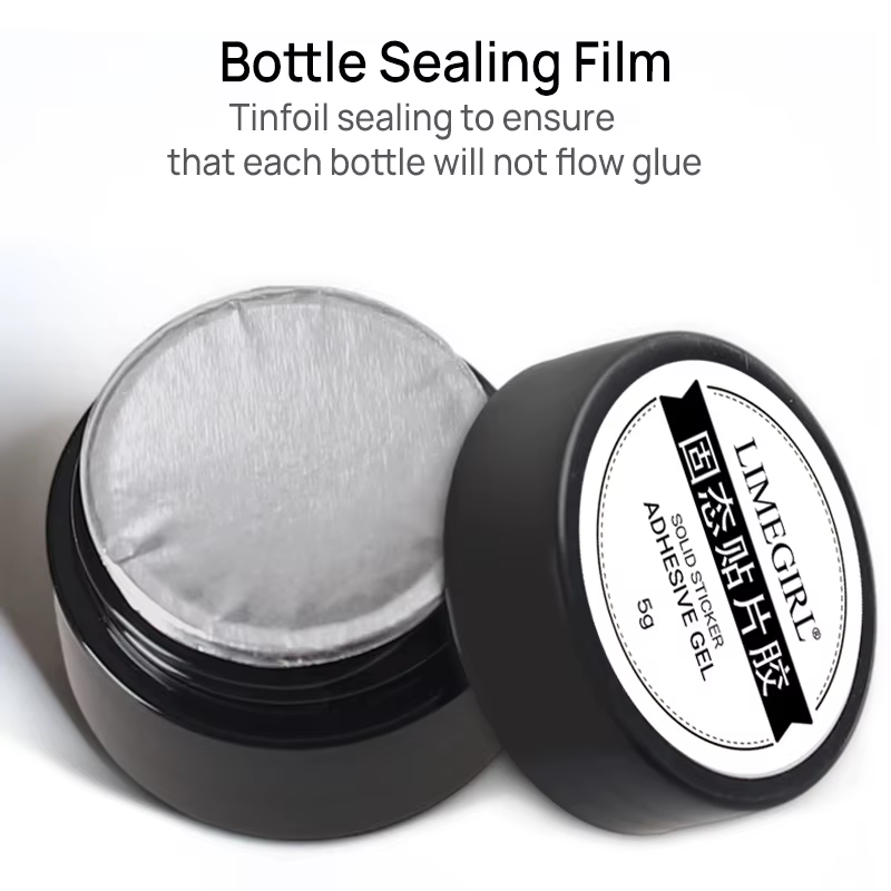 Colle à ongles en gel UV solide pour pointes d'ongles en gel doux