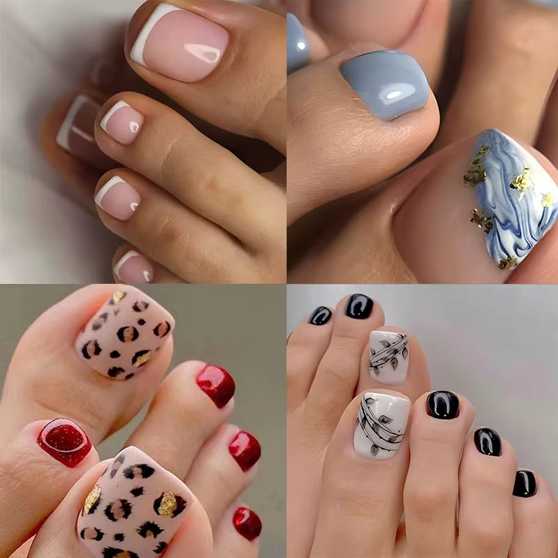 Nouveau 24 pièces Design français faux orteils