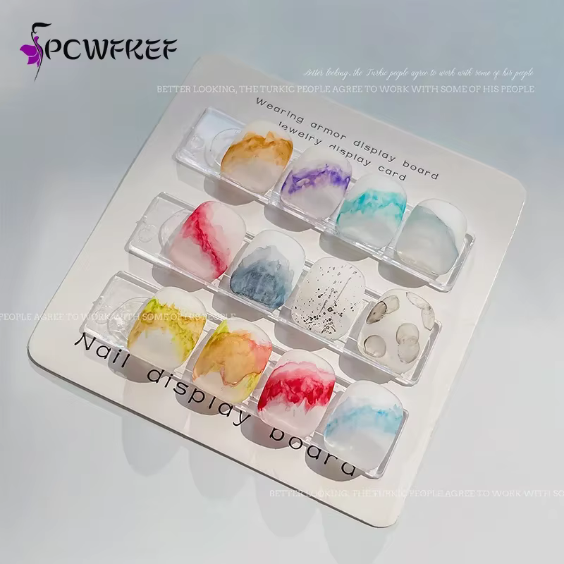 24 couleurs ongles solide Pigment Aurora nacré Nail Art aquarelle métallique Palette peinture dessiner Chrome caméléon