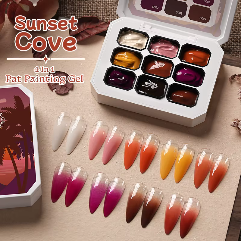 UR SUGAR 9 couleurs dégradé peinture Gel Nail Art