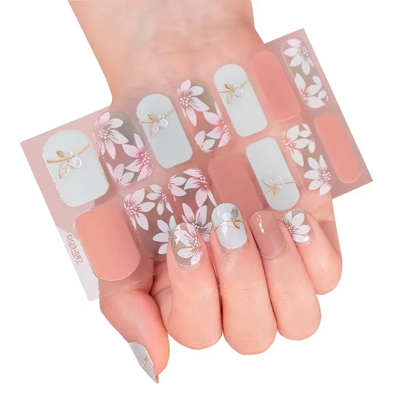 Patch pour ongles en Gel imprimé léopard au Laser
