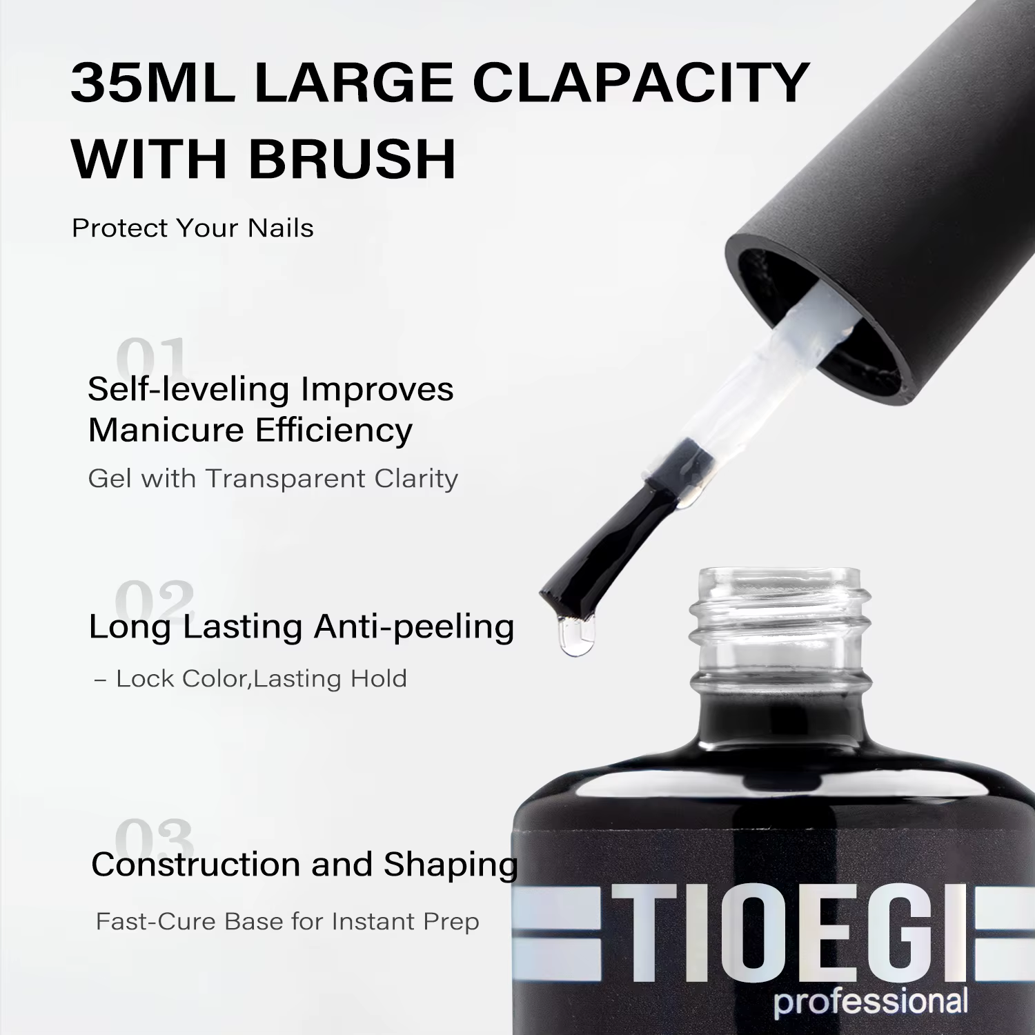 TIOEGI – Gel de Base en caoutchouc de grande capacité