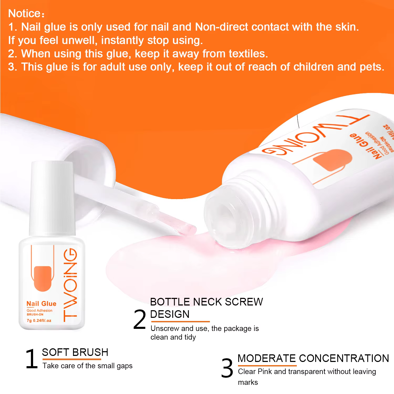 Colle à Ongles Super Bain pour Faux Ongles