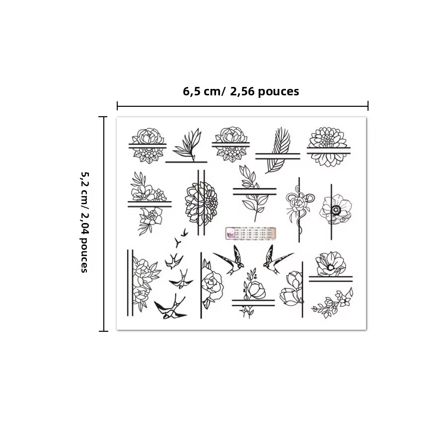 Autocollants de transfert d'eau pour Nail Art