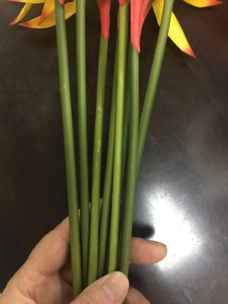 8 pièces moyen oiseau du paradis 23 pouces, fleurs artificielles extérieures résistantes aux UV ne se décolore pas fausses plantes en plastique