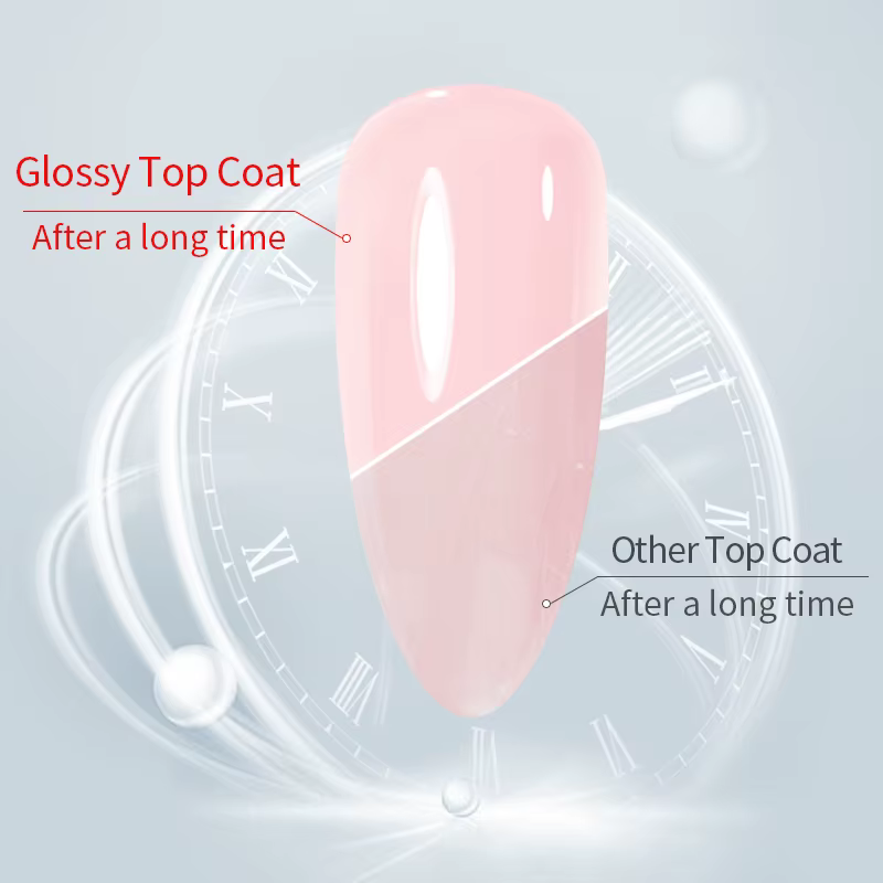 15ML couche de finition brillante longue durée tremper les ongles clair UV lampe