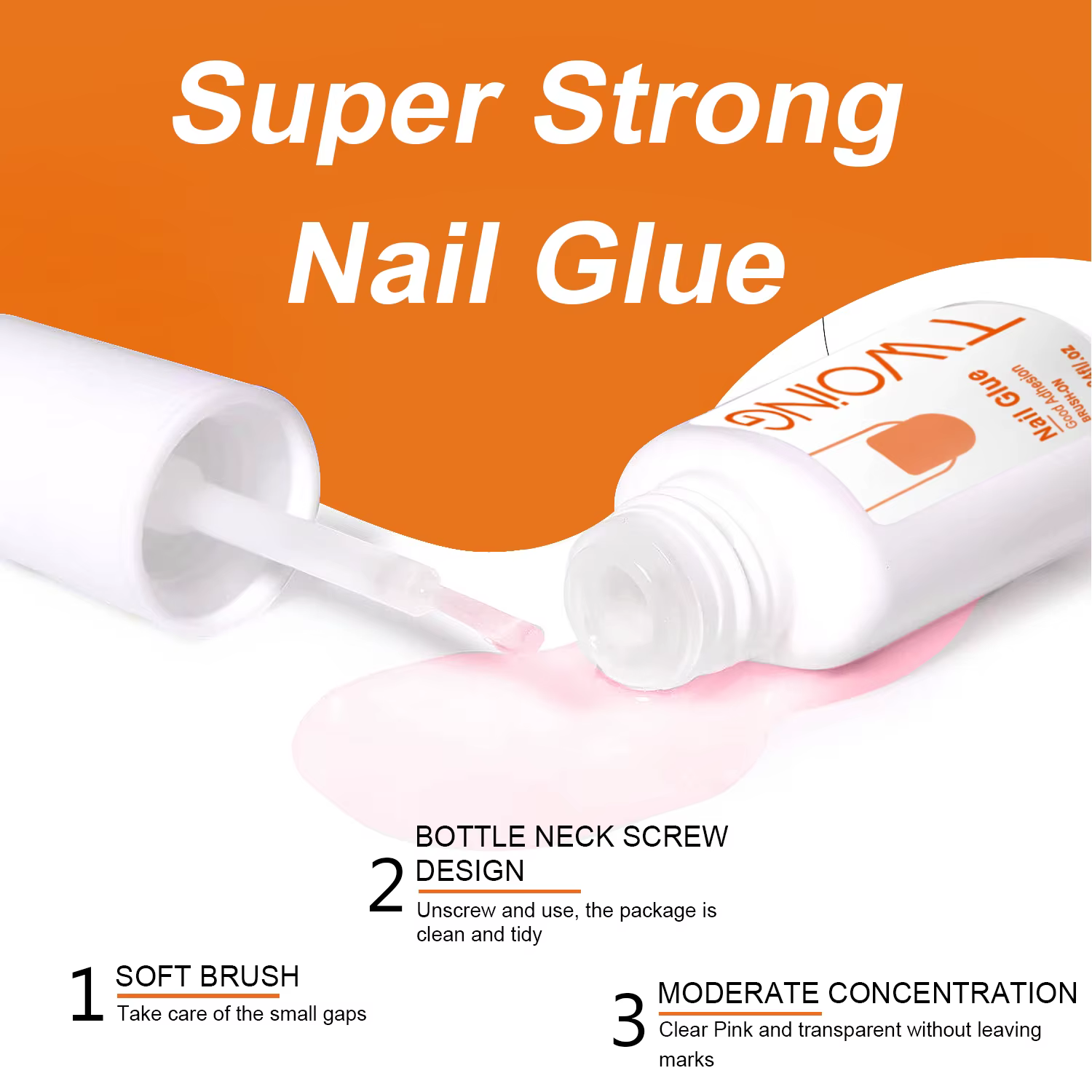 Colle à ongles Super forte pour presser sur les faux ongles