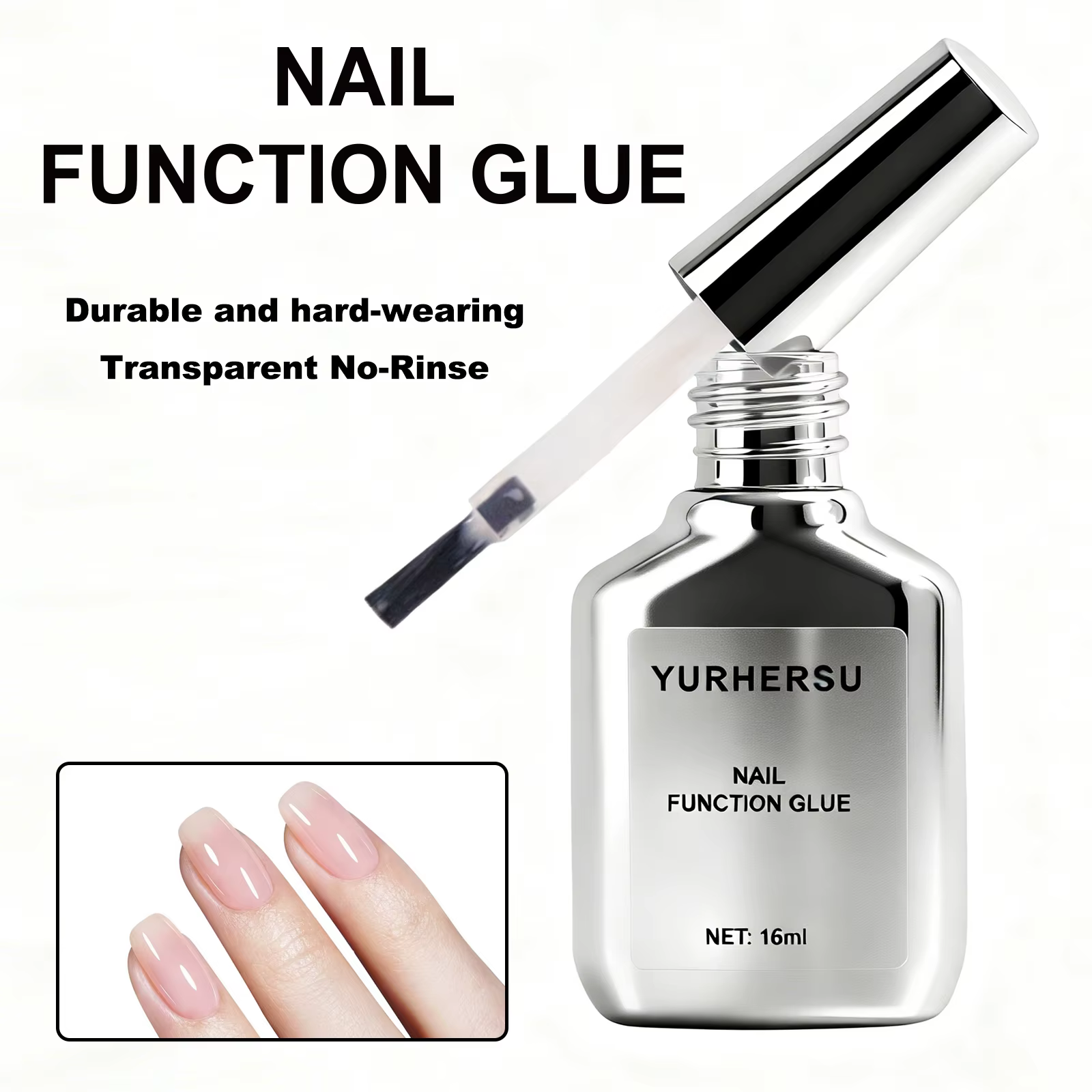 Colle à ongles super forte UV LED pour extensions d'ongles artificiels et adhésif pour strass