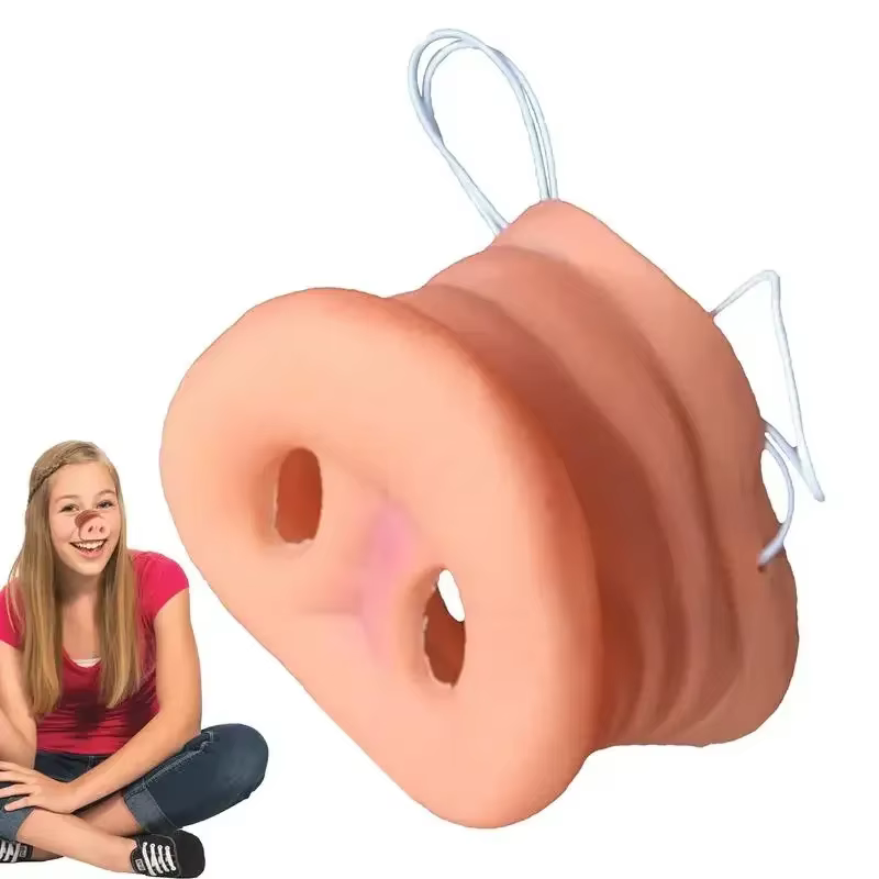Masque de museau de cochon en Latex drôle, faux nez de cochon, cadeaux d'halloween pour enfants et adultes, accessoires de fête de mascarade, décor de fête