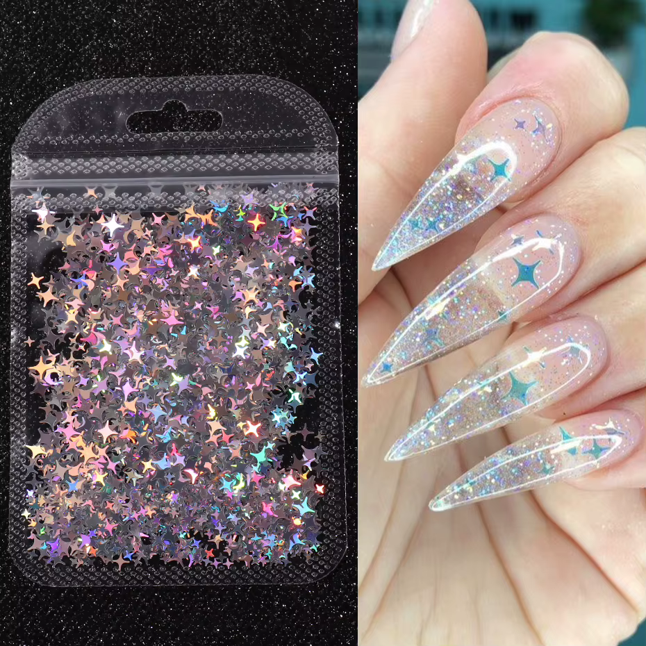 Paillettes holographiques pour ongles