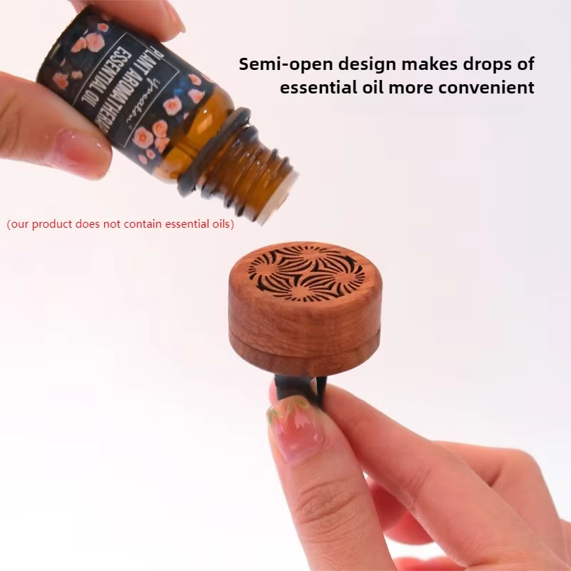 Diffuseur de voiture en bois sculpté en bois de rose, clip d'aromathérapie exquis pour voiture, désodorisant automobile, décoration auto