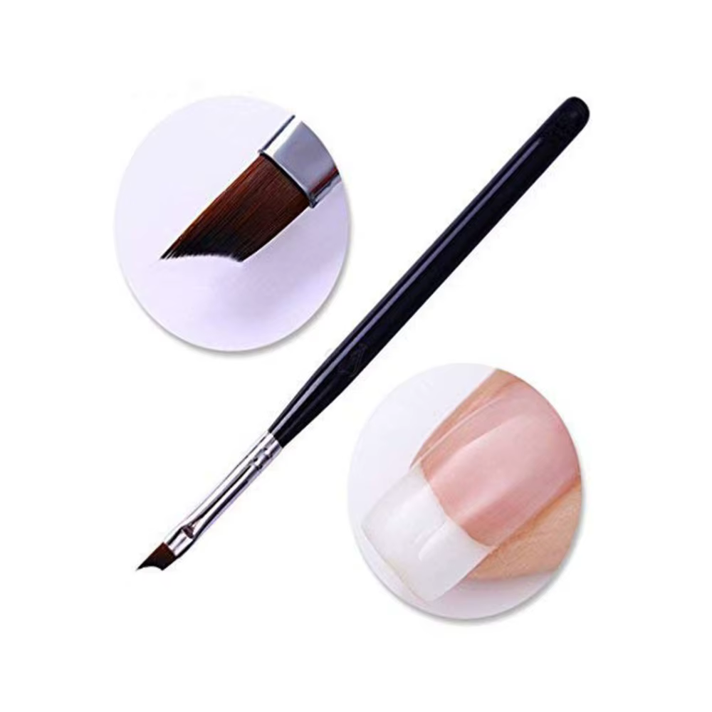 Pinceau à ongles français avec poignée noire