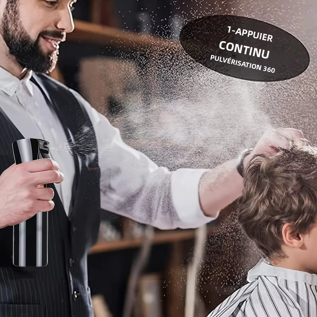Kit de coiffure pour tous les types de cheveux, ensemble de 7 pièces avec poils de brosse démêlante et brosses à bord Double face, masseur de cuir chevelu pour Salon