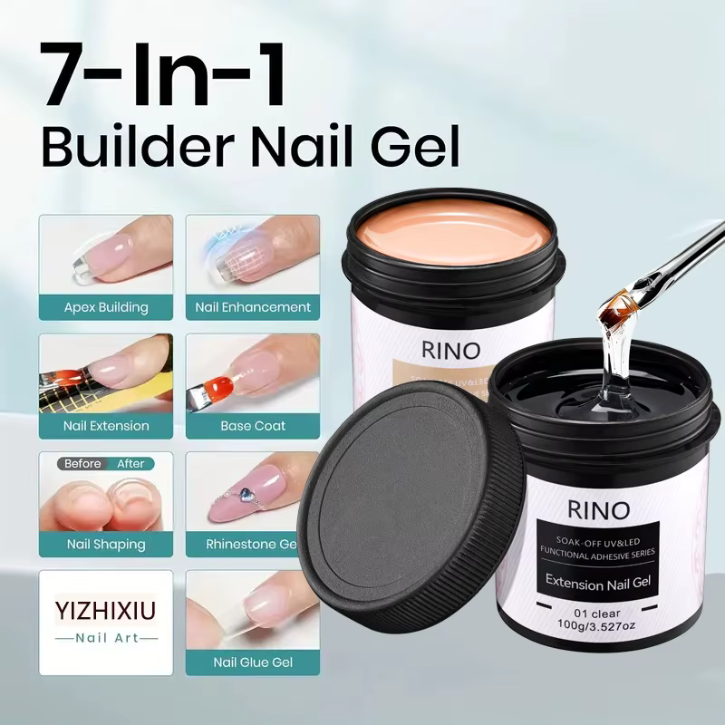 1 pot de 100g de gel poly UV LED pour ongles