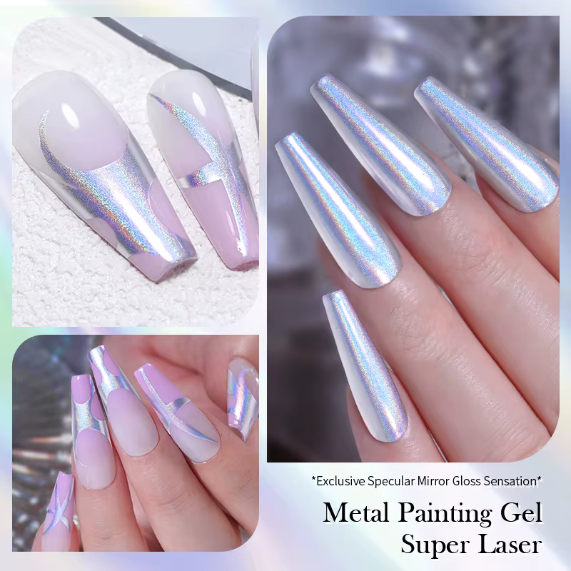 BORN PRETTY – vernis à ongles Gel Super métallique