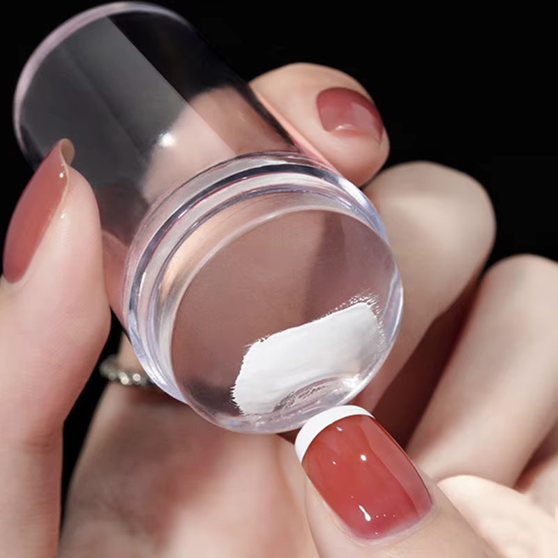 Tampon à Ongles en Silicone avec Impression de Verhéritage à Ongles