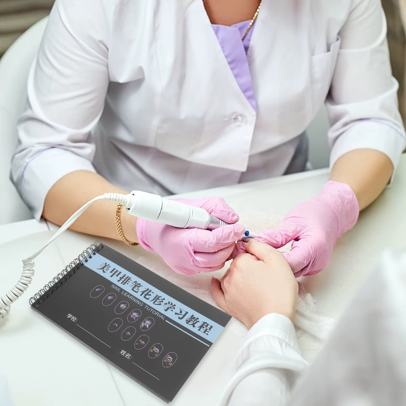 Cahier d'exercices de nail art pour débutants