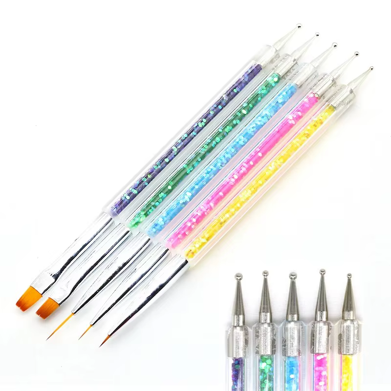 5/20 Pcs Pinceaux de Nail Art pour la Décoration