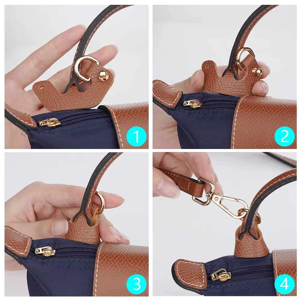 Sangle de remplacement Longchamp réglable, nouvelles poignées pour sacs de bricolage, Modification sans poinçonnage, accessoires de poignée de sac court à bandoulière